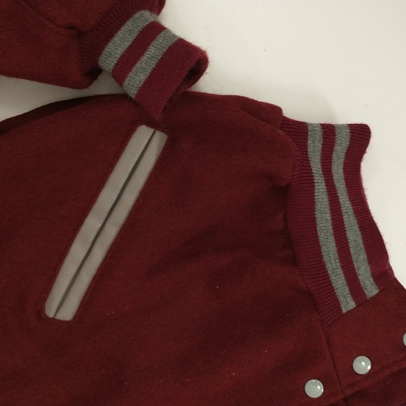 Vintage Hopkins Wool Varsity Jacket Athletic Sports Style USA Made 90s DeLong 46 - Picture 7 of 9